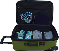 2-teiliges weiches Handgepäck-Set mit erweiterbarem Design und Skate-Rollen