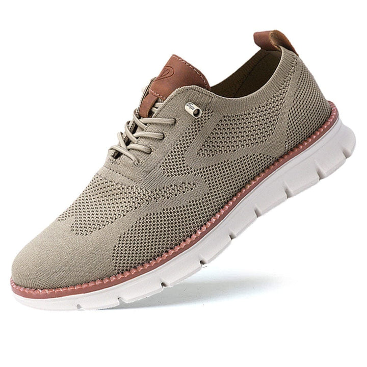 Herren Schuhe | Sportlich | Niedrig | Schnürung | Ergonomisch | Vegan-Braun-40-Luzern Mode
