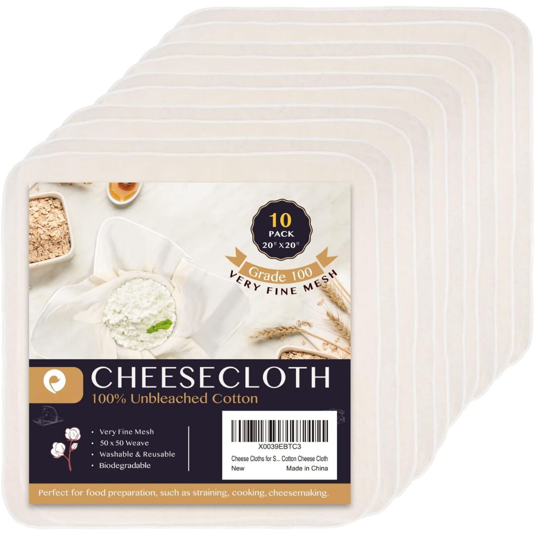 Käsetuch | Ultrafein | Vielseitig | Wiederverwendbar | Waschbar | Langlebig-10 pack-50 x 50 cm-Luzern Mode