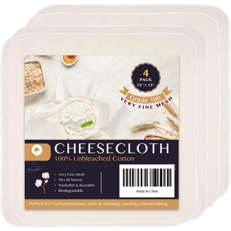 Käsetuch | Ultrafein | Vielseitig | Wiederverwendbar | Waschbar | Langlebig-4 pack-38 x 38 cm-Luzern Mode