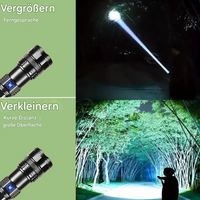 Taktische Taschenlampe | Leistungsstark | Hell | Langlebig | Robust | Einstellbar | Wiederaufladbar-Luzern Mode