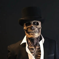 Skeletmaske | Halloween | Latex | Karneval | Realistisch | Einheitsgröße-Luzern Mode