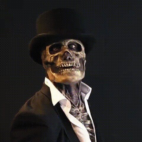 Skeletmaske | Halloween | Latex | Karneval | Realistisch | Einheitsgröße-Luzern Mode