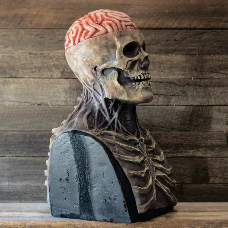 Skeletmaske | Halloween | Latex | Karneval | Realistisch | Einheitsgröße-Luzern Mode