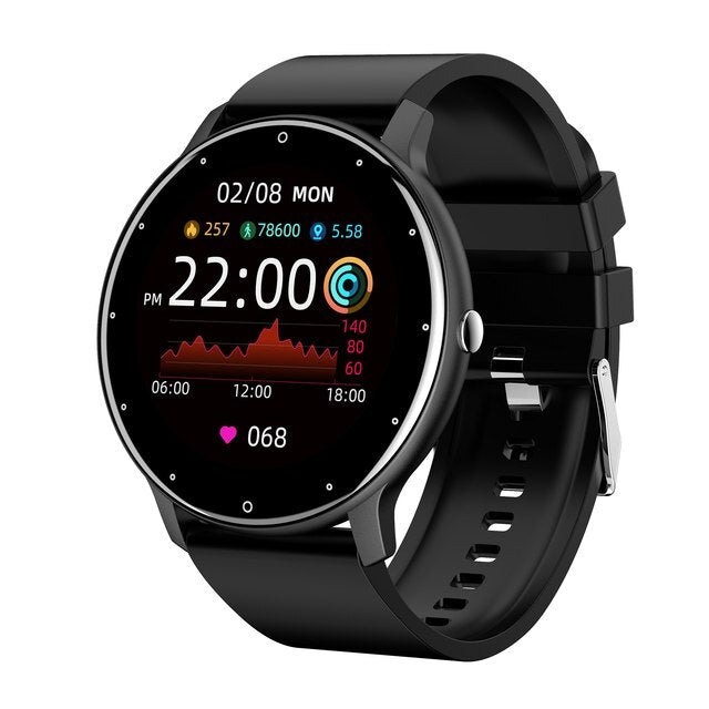 Smartwatch | Ultradünn | Wasserdicht | Stilvoll | Vielseitig | Langlebig | Modern-Schwarz-Luzern Mode