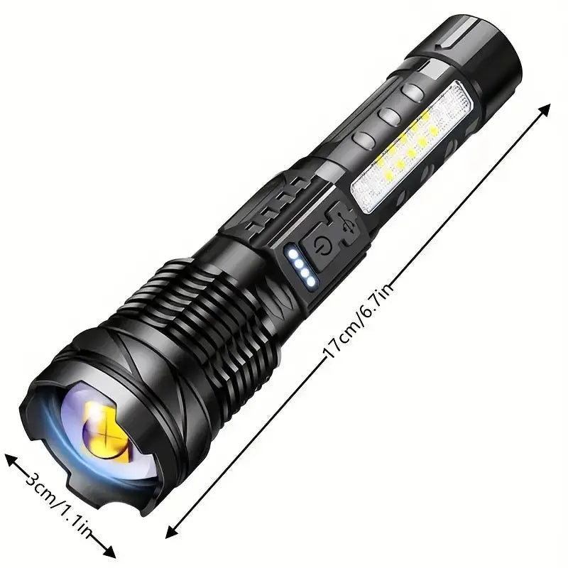 Taschenlampe | Ultrastarke 5000 Lumen Kompakt Einstellbar Wiederaufladbar USB LED-Luzern Mode