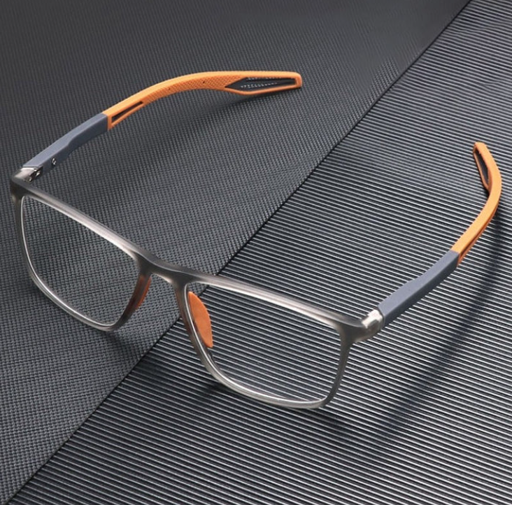 Herren Sport Ultra-Leichte Anti-Blau Licht Lesebrille-Orange-Luzern Mode