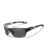 Herren Sonnenbrille | UV-Schutz | Sportlich | Polycarbonat | Leicht-Weiß Schwarz-Luzern Mode
