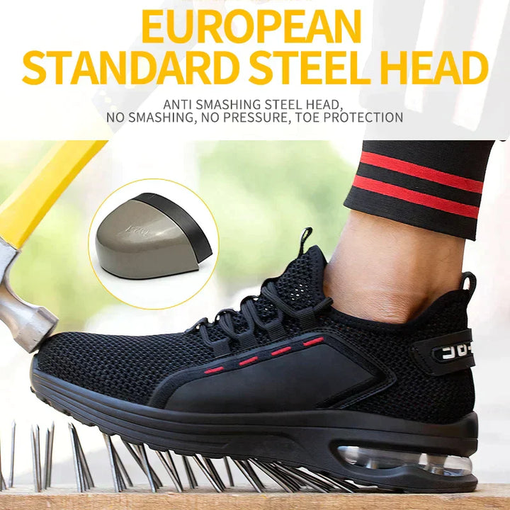 Sicherheitsschuhe | Stahlkappe | Kevlar-Sohle | Leicht | Sneaker-Luzern Mode