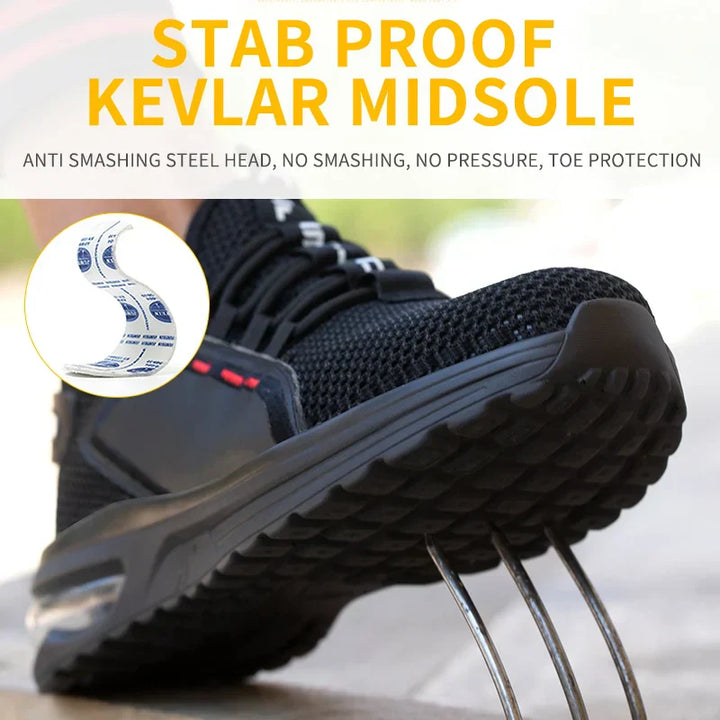 Sicherheitsschuhe | Stahlkappe | Kevlar-Sohle | Leicht | Sneaker-Luzern Mode
