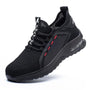 Sicherheitsschuhe | Stahlkappe | Kevlar-Sohle | Leicht | Sneaker-Schwarz-37-Luzern Mode