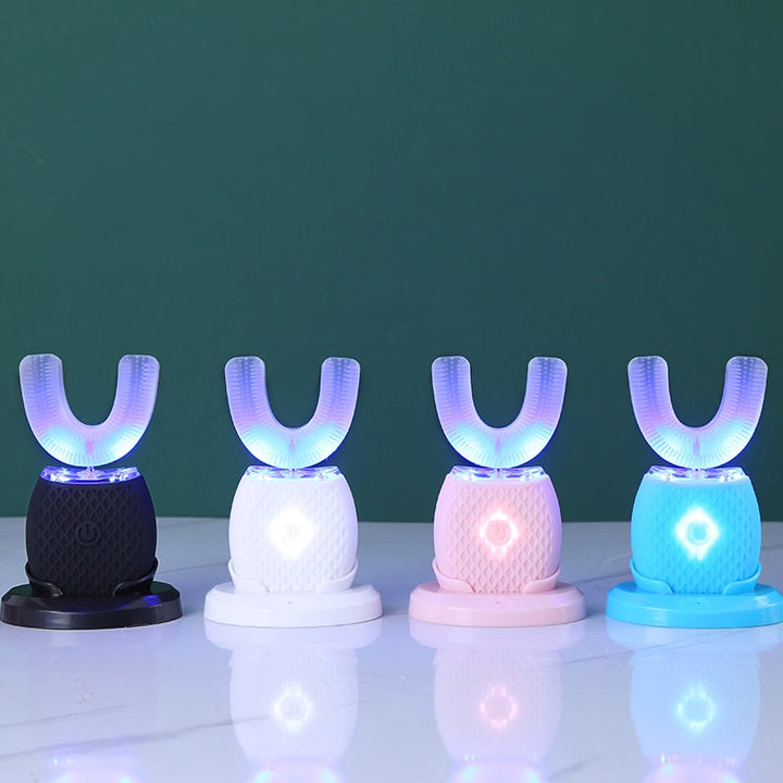 Ultraschall-Zahnbürste | Nachhaltig | Schnelle USB-Aufladung | 360° Modernes Design-Schwarz-Luzern Mode