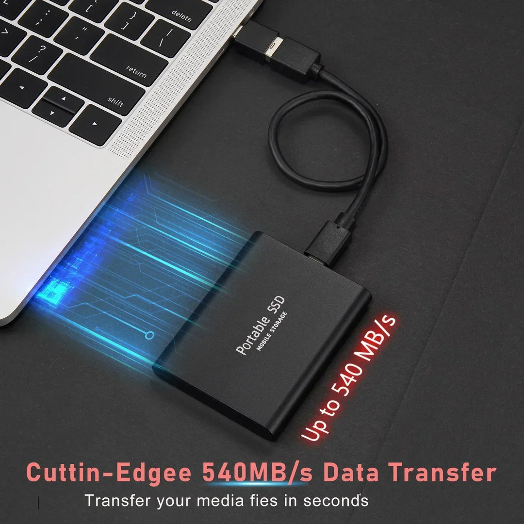 Externe SSD | 2TB Schneller Vielseitig Effizient USB 3.1 USB-C Kompakt-Luzern Mode