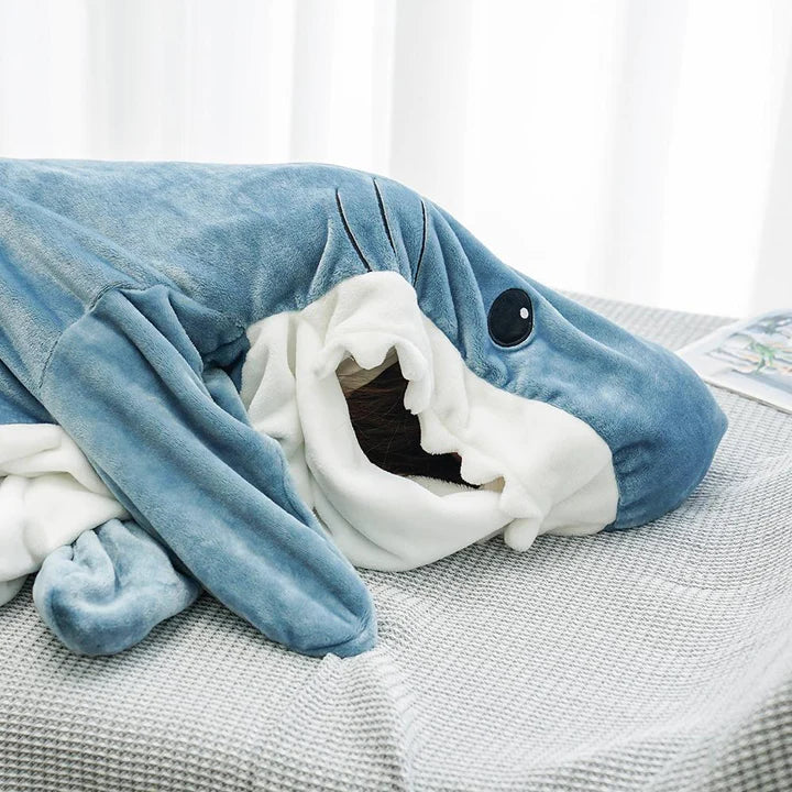 Kuschelige Haifisch-Decke für Kinder und Erwachsene kaufen-Luzern Mode