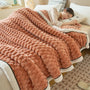Weiche Decke | Bequem Fleece Vielseitig Stilvoll Schlicht Langlebig-Braun-Klein (122 x 198 cm)-Luzern Mode