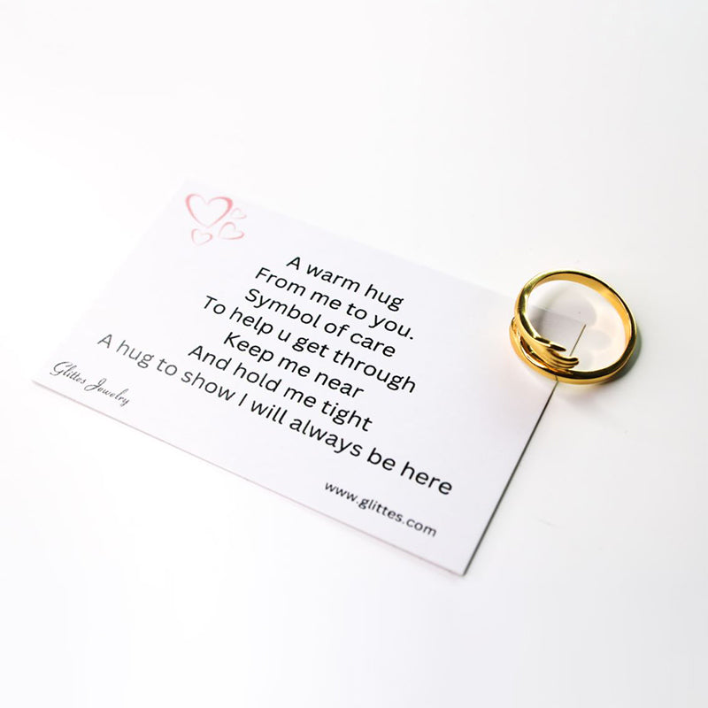 Goldring | Umarmung Verstellbar Liebe Langlebig Stilvoll Geschenk-Luzern Mode