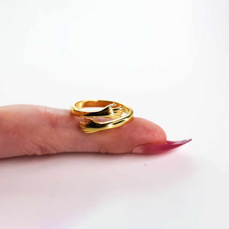 Goldring | Umarmung Verstellbar Liebe Langlebig Stilvoll Geschenk-Luzern Mode