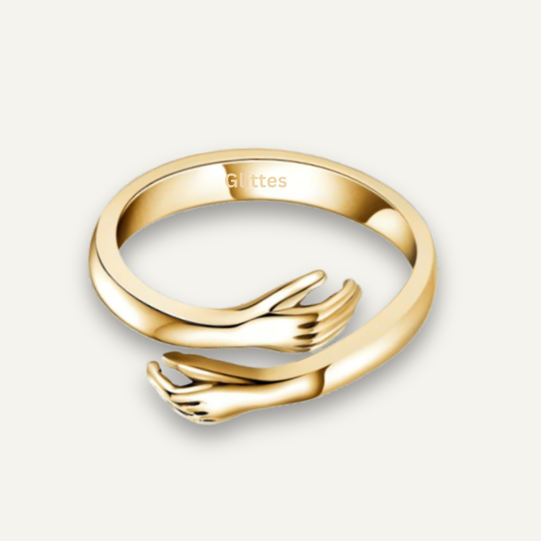 Goldring | Umarmung Verstellbar Liebe Langlebig Stilvoll Geschenk-Luzern Mode