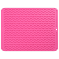 Abtropfmatte | Silikon Langlebig Wiederverwendbar Hitzebeständig Bunt-Rosa-40 x 30 cm-Luzern Mode