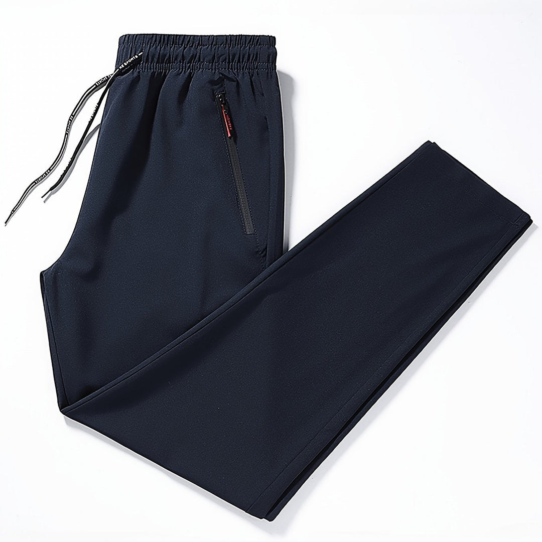 Herren Jogginghose mit Reißverschlusstaschen, bequem-XS-Marineblau-Luzern Mode
