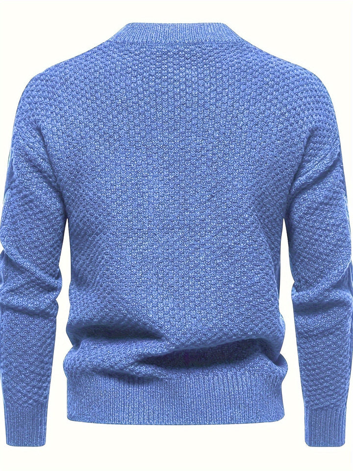 Herren Strickpullover mit Zopfmuster für Herbst/Winter-Luzern Mode