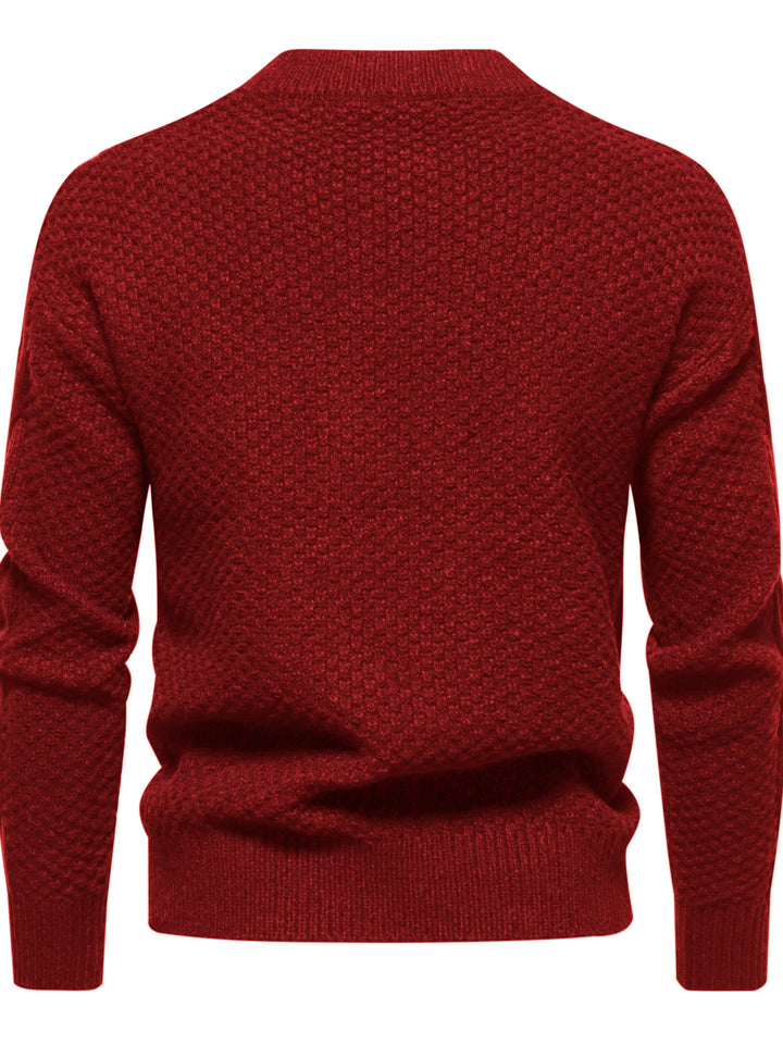 Herren Strickpullover mit Zopfmuster für Herbst/Winter-Luzern Mode