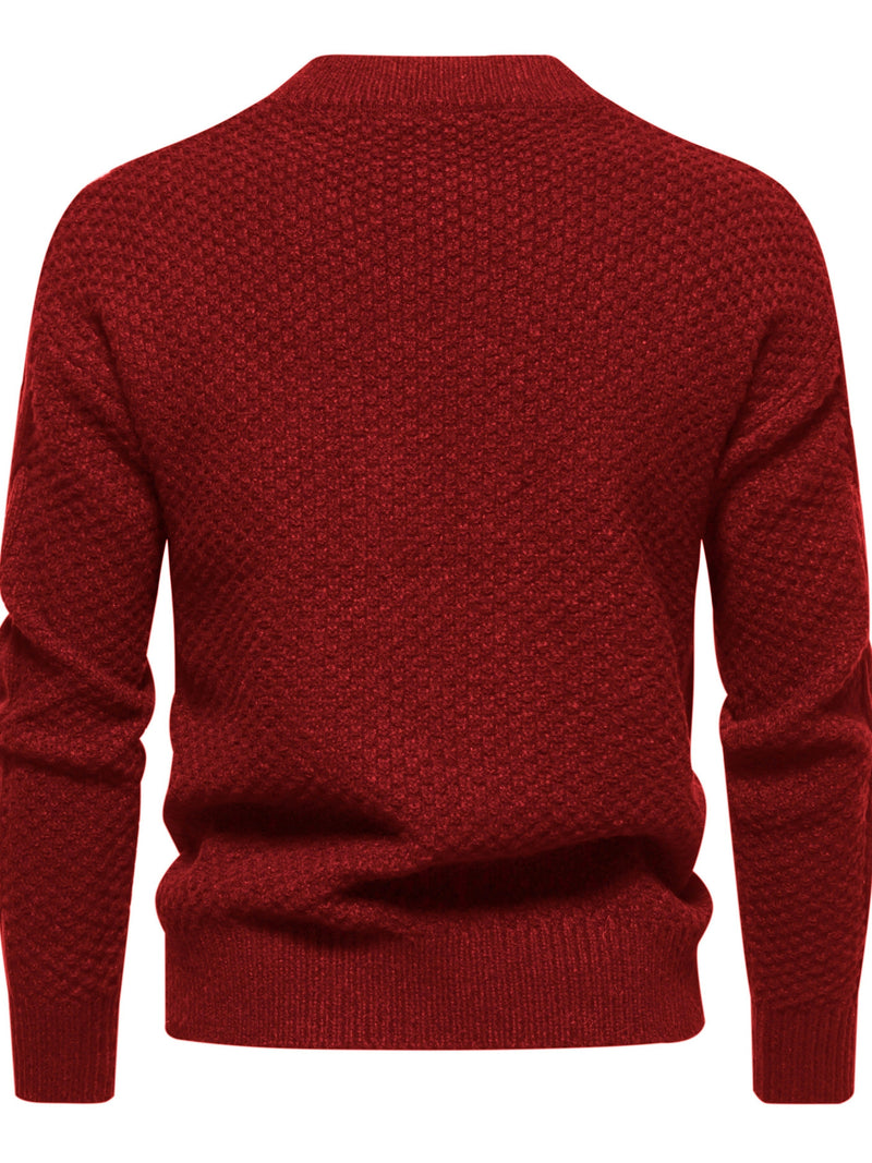 Herren Strickpullover mit Zopfmuster für Herbst/Winter-Luzern Mode