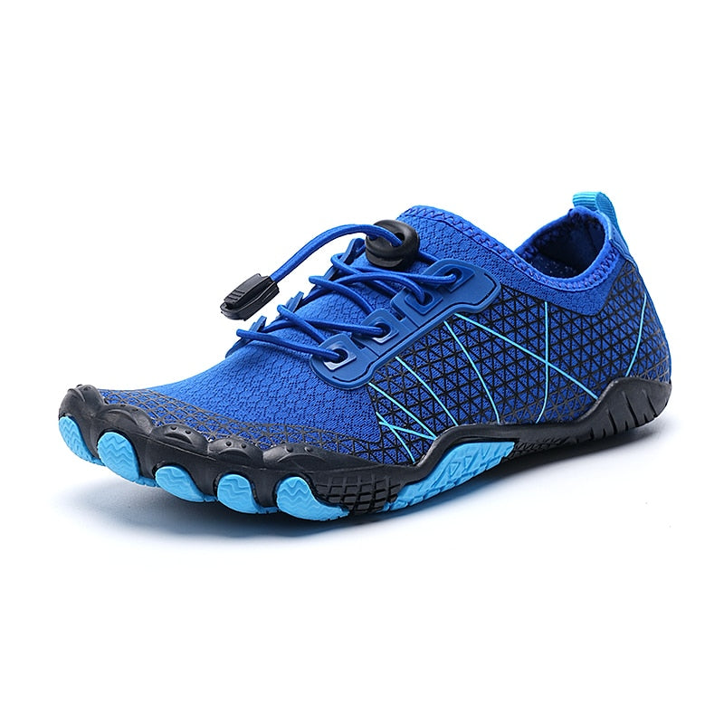 Barfuß-Wasserschuhe | Unisex | Rutschfest | Gummi | Elastisch-Dunkelblau-36-Luzern Mode