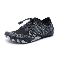 Barfuß-Wasserschuhe | Unisex | Rutschfest | Gummi | Elastisch-Schwarz Grau-36-Luzern Mode