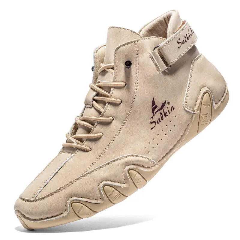 Barfußschuhe | Unisex | Natürliche Form | Schnürsenkel | Rutschfest-Beige-38-Luzern Mode