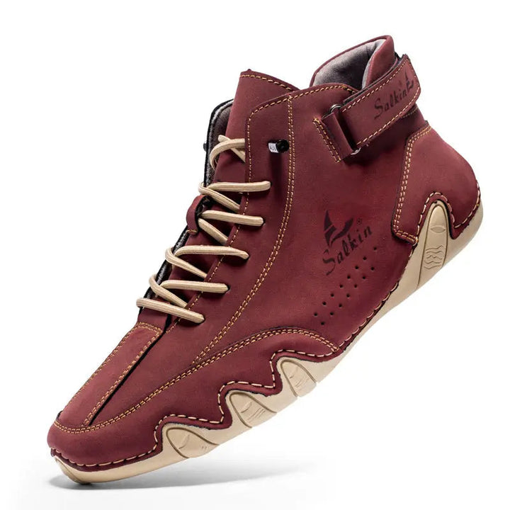 Barfußschuhe | Unisex | Natürliche Form | Schnürsenkel | Rutschfest-Rot-38-Luzern Mode