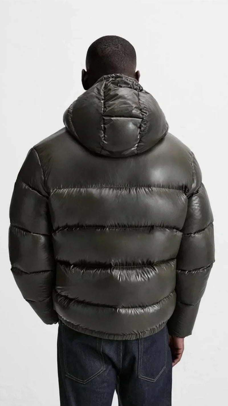 Unisex Daunenjack | Gefüttert | Hoher Kragen | Reißverschluss | Kurz-Luzern Mode