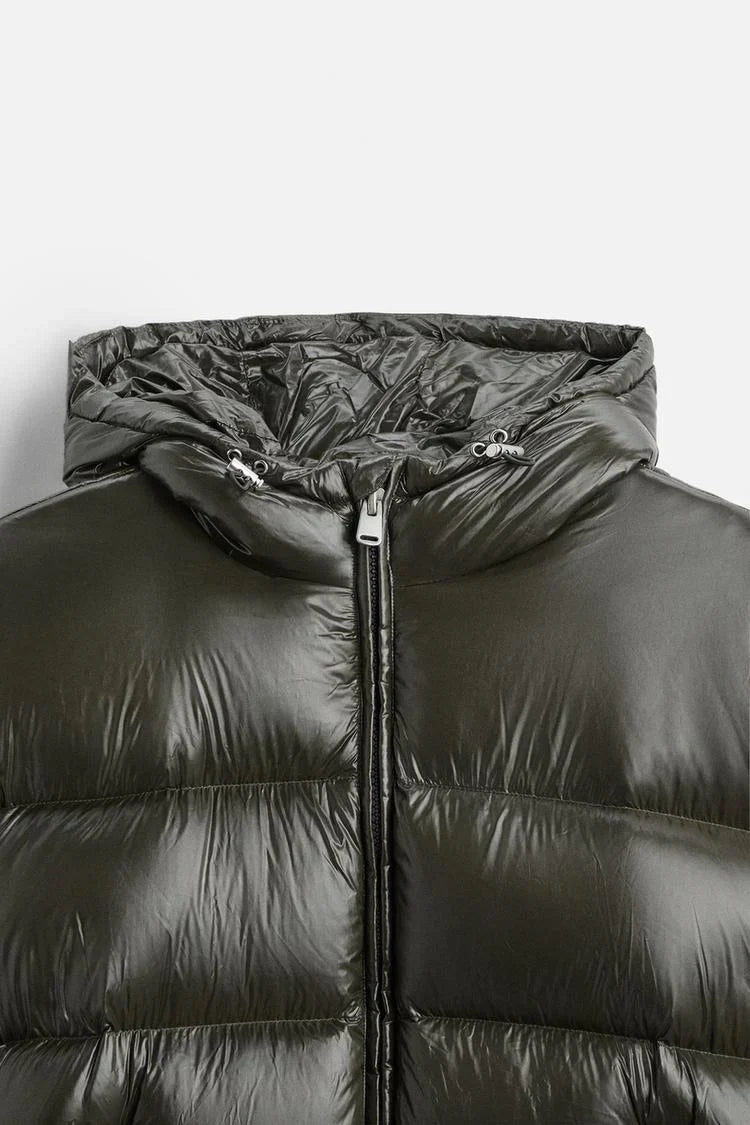 Unisex Daunenjack | Gefüttert | Hoher Kragen | Reißverschluss | Kurz-Luzern Mode
