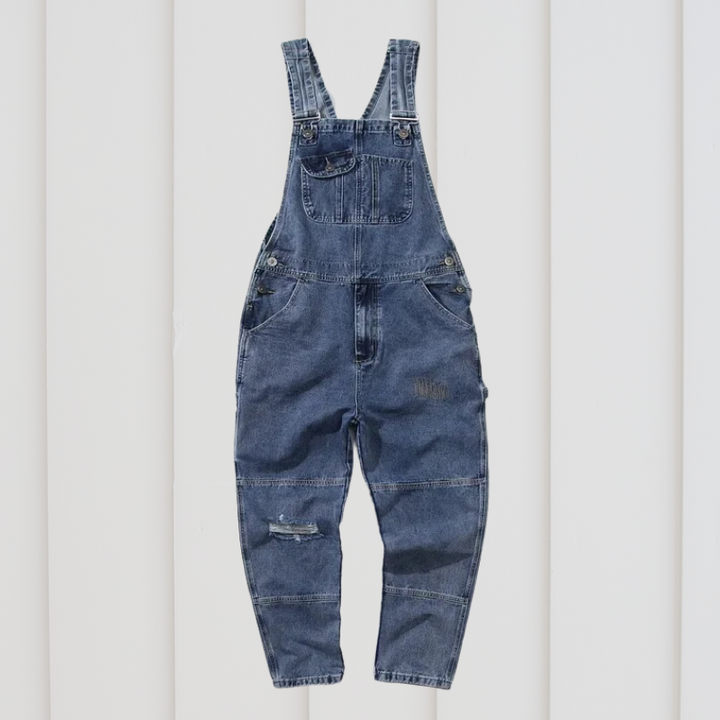 Gartenhose | Verstellbar | Unisex | Taschen | Nachhaltig | Strapazierfähig | Einfarbig-Blau-S-Luzern Mode