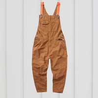 Gartenhose | Verstellbar | Unisex | Taschen | Nachhaltig | Strapazierfähig | Einfarbig-Braun-S-Luzern Mode