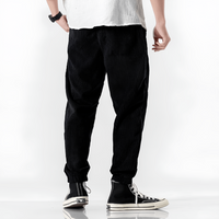 Unisex-Rippvelours-Hose | Lockere Passform | Weich | Japanisches Design | Einfarbig-Luzern Mode