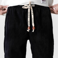 Unisex-Rippvelours-Hose | Lockere Passform | Weich | Japanisches Design | Einfarbig-Luzern Mode