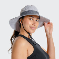 Unisex Sonnenhut - Clara | Mit verstellbarem Kordelzug | Breiter Rand-Luzern Mode