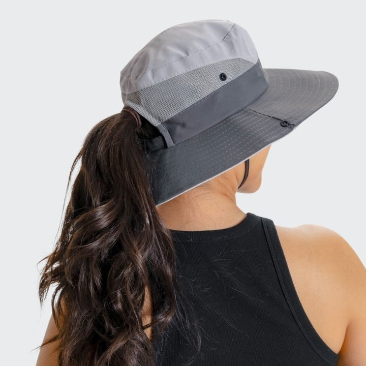 Unisex Sonnenhut - Clara | Mit verstellbarem Kordelzug | Breiter Rand-Luzern Mode