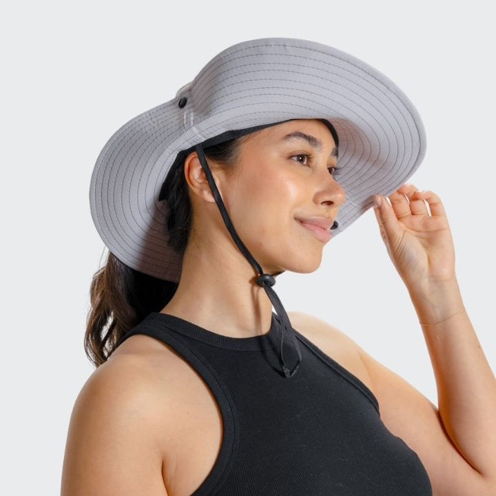 Unisex Sonnenhut - Clara | Mit verstellbarem Kordelzug | Breiter Rand-Luzern Mode