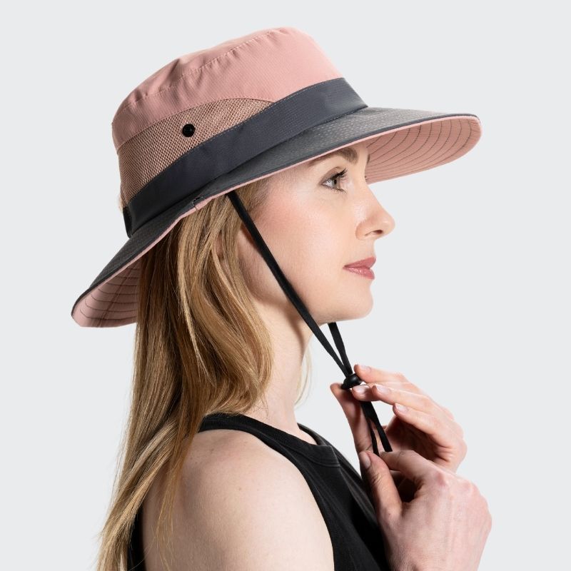 Unisex Sonnenhut - Clara | Mit verstellbarem Kordelzug | Breiter Rand-Luzern Mode