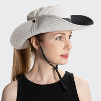 Unisex Sonnenhut - Clara | Mit verstellbarem Kordelzug | Breiter Rand-Luzern Mode
