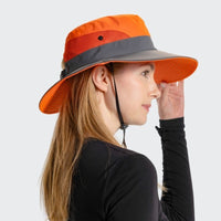 Unisex Sonnenhut - Clara | Mit verstellbarem Kordelzug | Breiter Rand-Luzern Mode