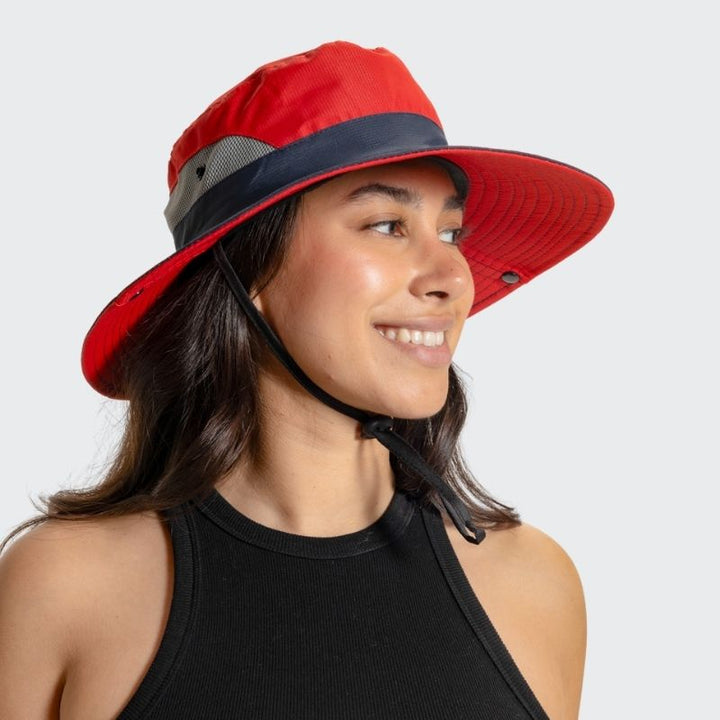 Unisex Sonnenhut - Clara | Mit verstellbarem Kordelzug | Breiter Rand-Luzern Mode