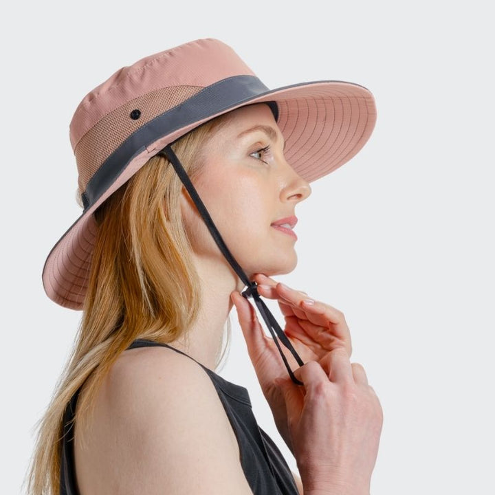 Unisex Sonnenhut - Clara | Mit verstellbarem Kordelzug | Breiter Rand-Luzern Mode
