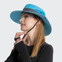 Unisex Sonnenhut - Clara | Mit verstellbarem Kordelzug | Breiter Rand-Luzern Mode