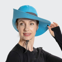 Unisex Sonnenhut - Clara | Mit verstellbarem Kordelzug | Breiter Rand-Luzern Mode