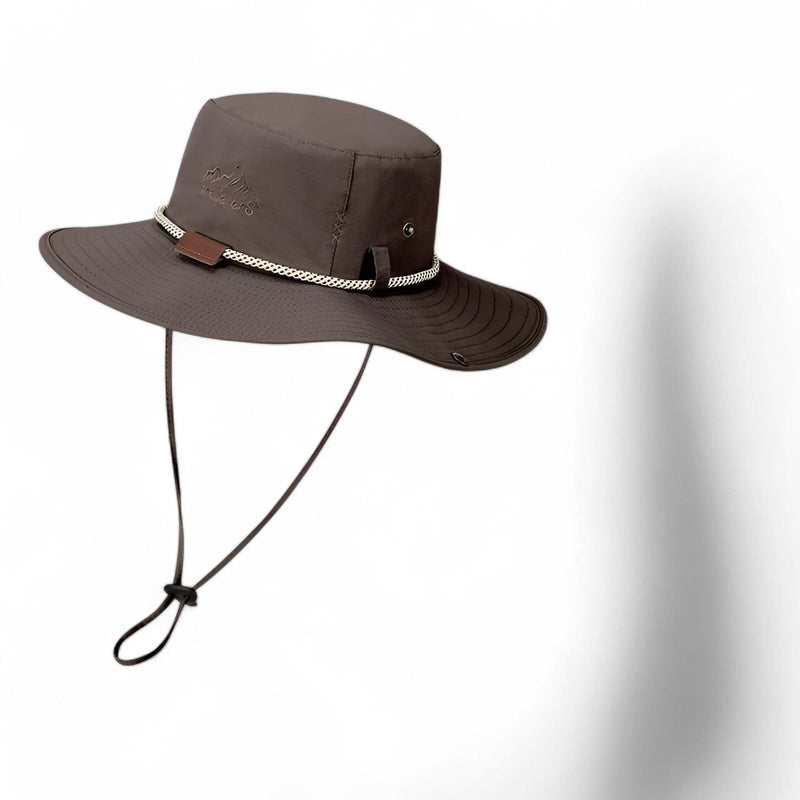 Wasserdichter Bucket-Hut Unisex | UV-Sonnenschutz | Outdoor-Hut Leichtgewichtig-Kaffee-55-60cm-Luzern Mode