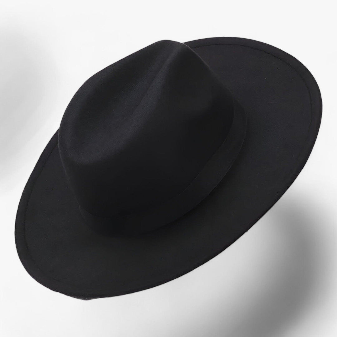 Unisex Fedora | Vintage | Einfarbig | Wollfilz | Elastisches Band-Luzern Mode