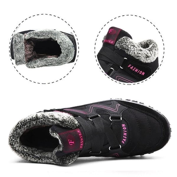 Unisex Winterstiefel | Wasserdicht | Kunstpelzfutter | Rutschfeste Sohle | Warm-Luzern Mode